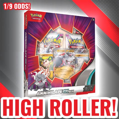 HIGH ROLLER SPECIAL Pokémon Annihilape Ex Collection Box 1 9 Odds