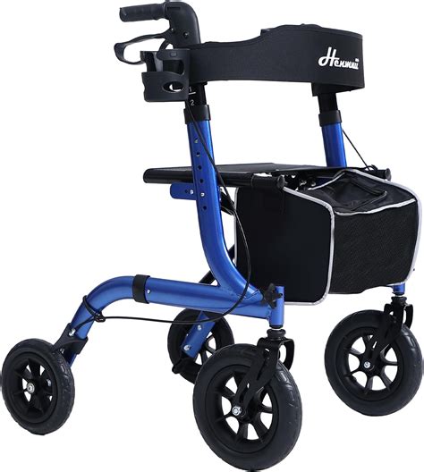 Amazon Henmnii Rollator Walker For Seniors Lightweight Foldable