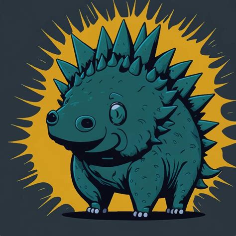 Premium Vector Cute Stegosaurus Cartoon Vector