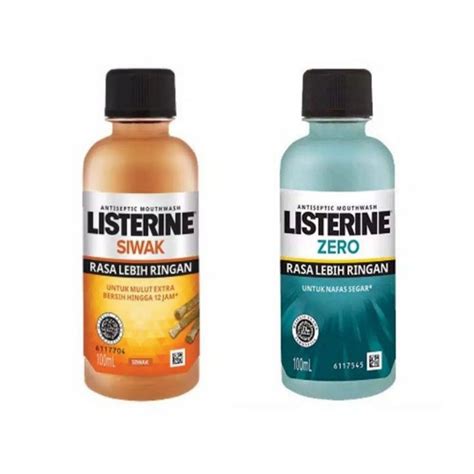 Jual Listerine Antiseptic Mouthwash Siwak Ml Cool Mint Ml