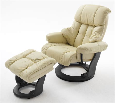 Fauteuil relax CALGARY crème noir 424514 4