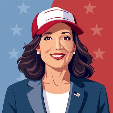 Premium Vector Vice President Kamala Harris