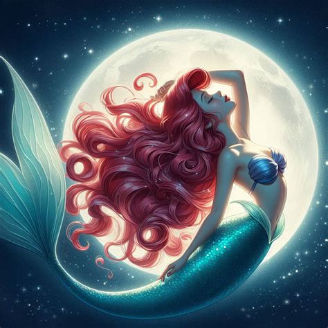 Ariel and the Moon 1 by Everything-AI on DeviantArt