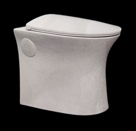 P Trap Closed Front Midas Ceramic Wall Hung Slim Toilet For Bathroom