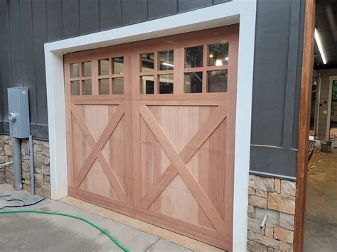 Custom Mahogany Wood Garage Doors Atlanta GA