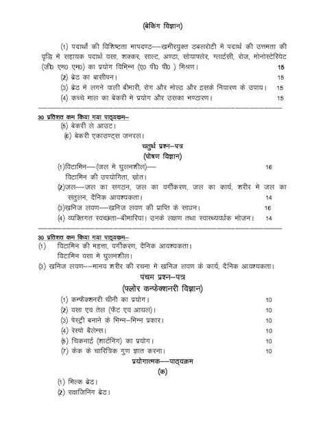 Up Board Class 12 Syllabus 2024 Trades New Pdf Download