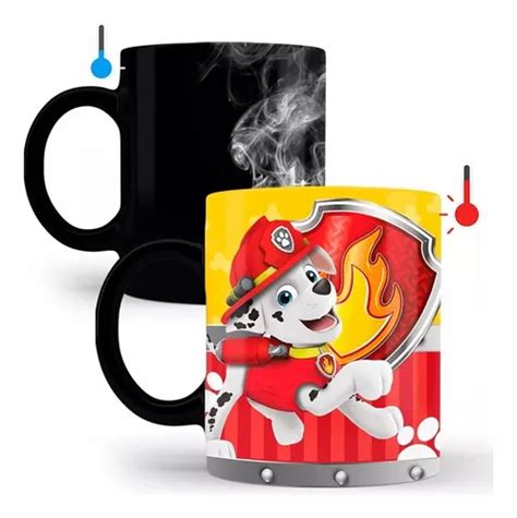 Taza Mágica Paw Patrol Marshall Personalizada Meses sin interés