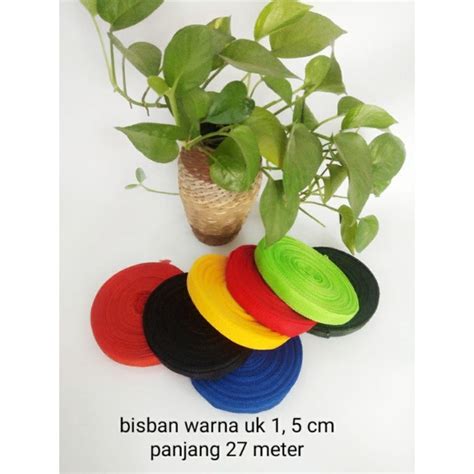 Jual Bisban Warna Webbing Tali Plipit Bisban Ukuran Cm Roll