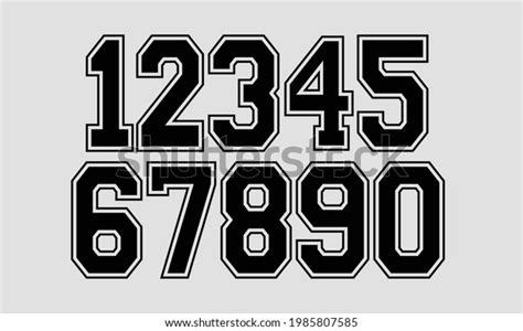 4,277 imágenes de Football number fonts - Imágenes, fotos y vectores de ...