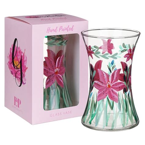 Buy Lynsey Johnstone Hand Painted Art Vase Orchids Mydeal