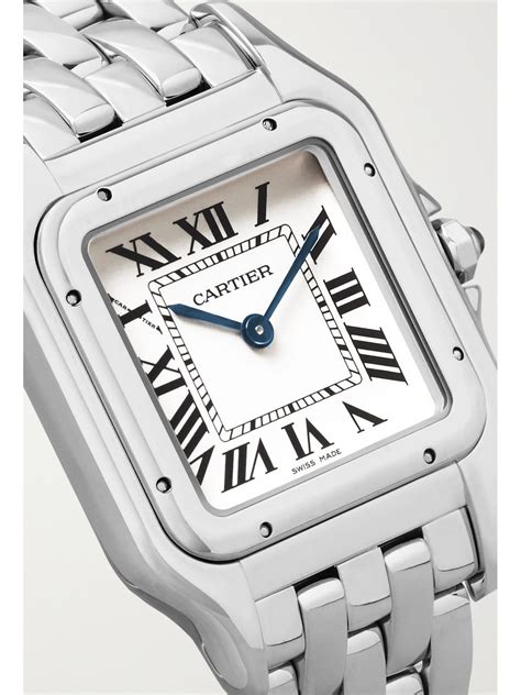 Silver Panthère De Cartier 27mm Medium Stainless Steel Watch Cartier