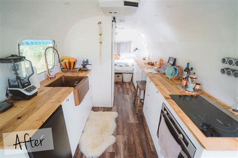 Luxury Airstream Renovation Reveal Before And After Renovation Photos