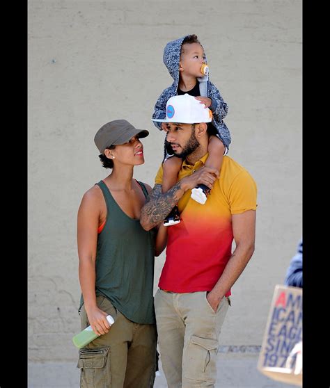 Photo Alicia Keys avec son fils Egypt et son mari Swizz Beatz à New