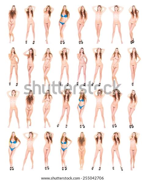 Naked Barefoot Many Same Nude Stock Photo 255042706 Shutterstock
