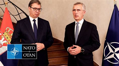 NATO Secretary General with the President of Serbia Aleksandar Vučić