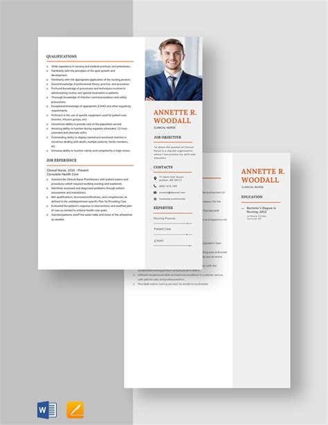 Clinical Nurse Resume in Word, Pages - Download | Template.net