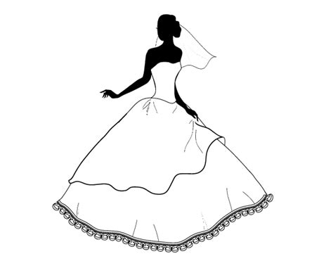 Disegni Di Vestiti Da Sposa Da Colorare E Stampare Coloring Image