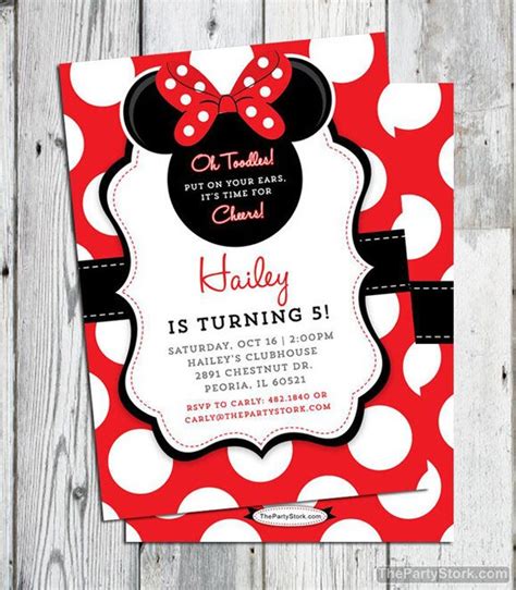 Minnie Mouse Baby Shower Invitations Template