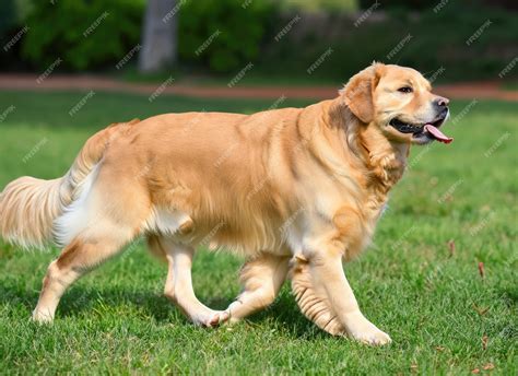 Premium Photo A Beautiful Golden Retriever Dog