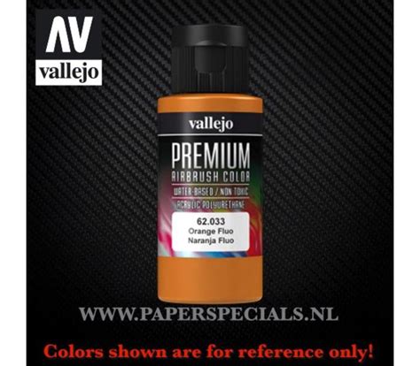 Vallejo Premium Rc Color Ml Fluorescent Orange