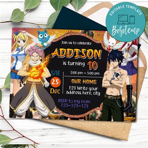 Discover 97 Anime Birthday Invitations Latest Vn