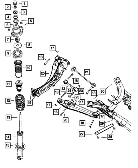 Rear Suspension And Cradle For 2015 Jeep Patriot Mopar Estores