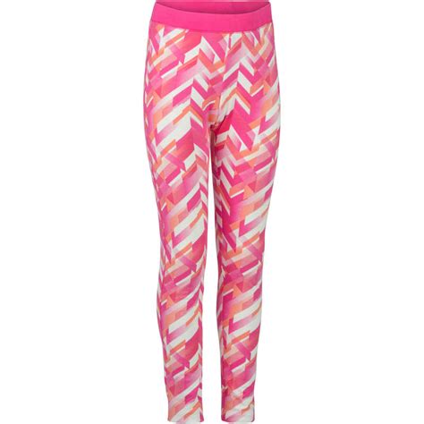 Domyos Girls 500 Gym Leggings Pink Print Decathlon