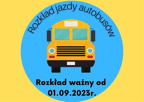 Rozkład jazdy autobusów 2023 2024 Szkoła Podstawowa w Regucie