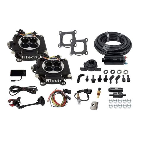 Fitech Go Efi 2x4 625 Hp Matte Black Efi System Master Kit 31062