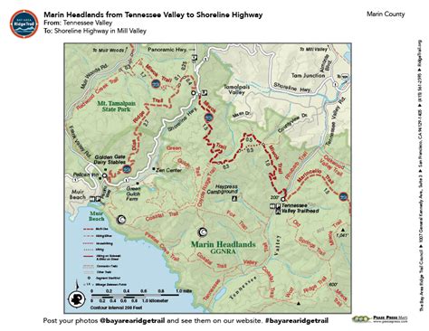 Marin Headlands Trail Map