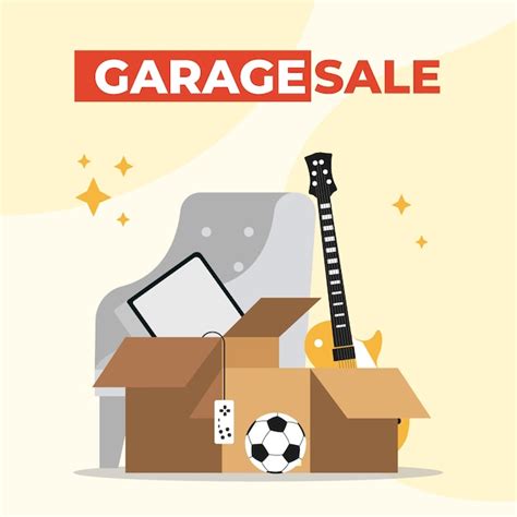 Concept De Vente De Garage Vecteur Gratuite