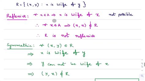 Relations And Functions Day 19 Ex 11 Reflexive Symmetric And Transitive Relation Youtube