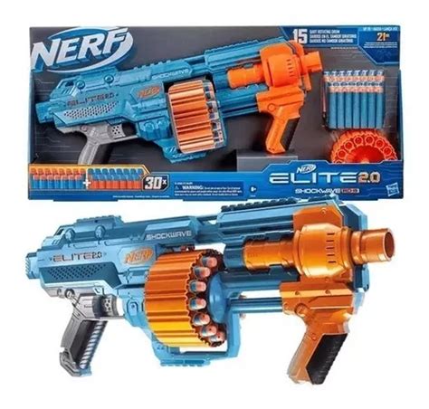 Nerf Elite 2 0 Shockwave Rd 15 E 9531 Hasbro Arma De Brinqu Frete grátis