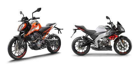 Motorrad Vergleich Ktm Duke Vs Aprilia Tuono