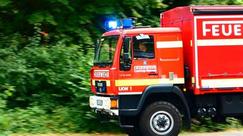 Doppel RTW LKW Und Vieles Mehr Einsatzfahrten Von Feuerwehr Und