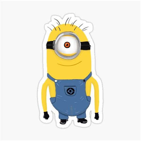 "Minion Smile" Sticker for Sale by Byrd-Maureen | Redbubble