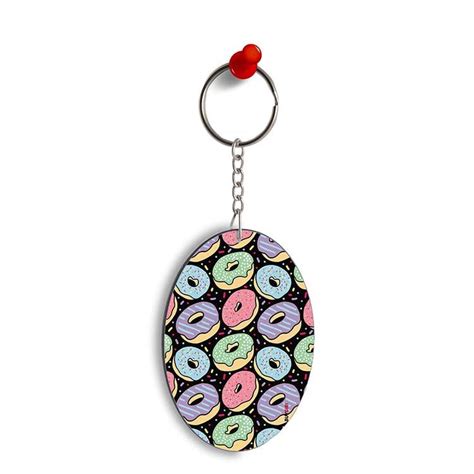 Donuts Oval Key Chain Key Chains Designer Key Chain Angry Birds