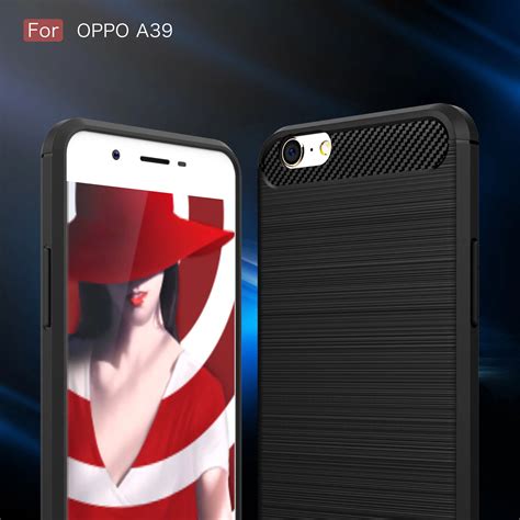 For Oppo A Rugged Armor High Grade Carbon Fiber Texture Brushed Soft