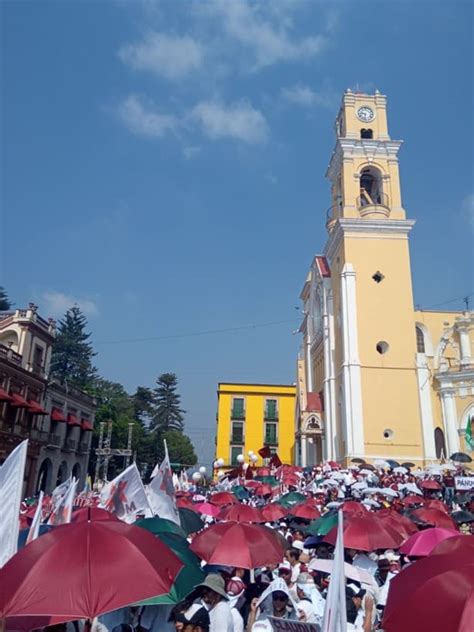 Miles Abarrotan Centro De Xalapa En Apoyo A Claudia Sheinbaum Y Roc O Nahle