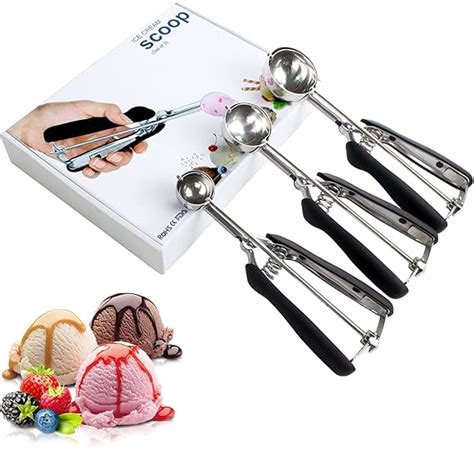 Amazon Ice Cream Cookie Scoop Set Of Melon Baller Scoop Anti