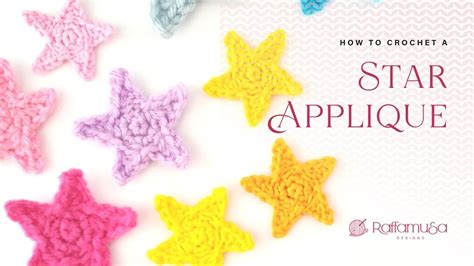 How to Crochet a STAR Applique – Quick&Easy Free Pattern