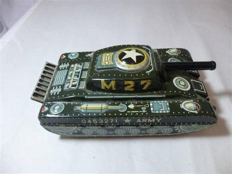 Vintage Tin Tank Toy