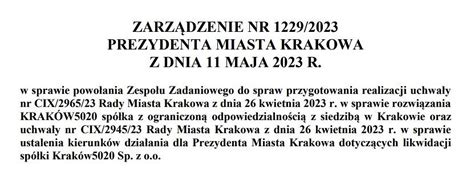 Program Hello Kraków do likwidacji Spółka Kraków 5020 pracuje nad