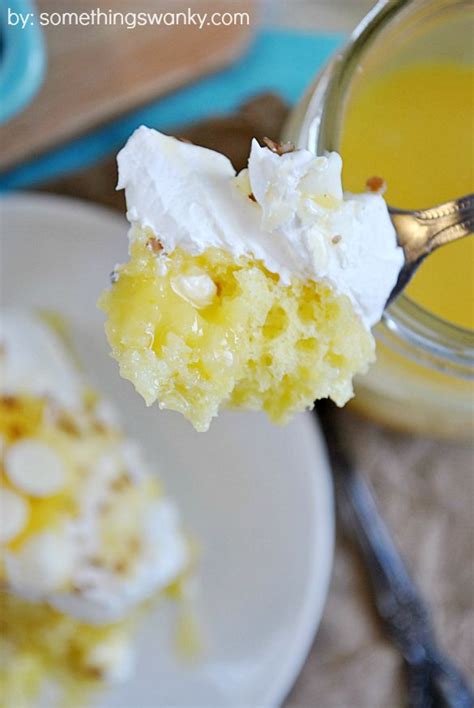 Lemon Curd Poke Cake Recipe Something Swanky Recipe Lemon Recipes