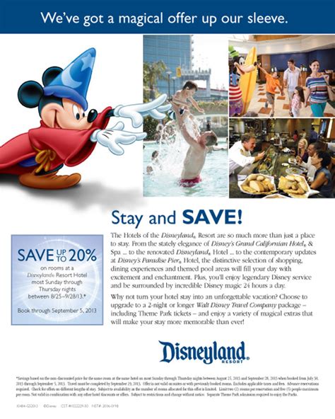 Disneyland Resort Late Summer Savings Mouseketrips