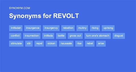 Another word for REVOLT > Synonyms & Antonyms