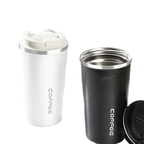 Ml Travel Coffee Mug Hot Cold Insulated Mugs Thermos Flask Vacuum Insulation Upto Hours