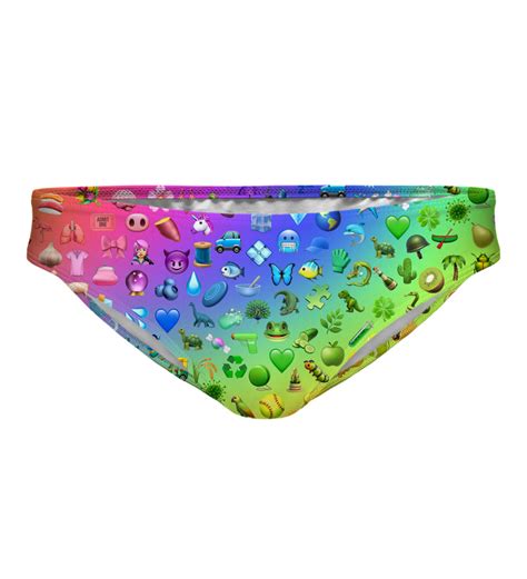 Rainbow Emoji Regular Bikini Bottom Mr Gugu Miss Go