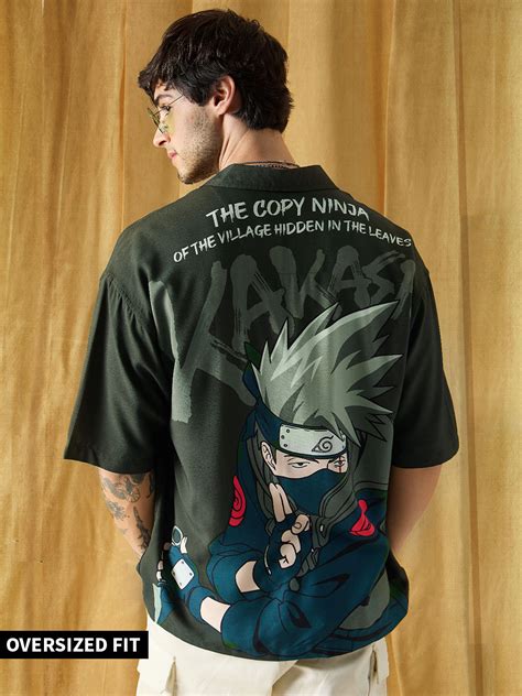 Buy Naruto Kakashi Ninja Men Oversized Shirt Online