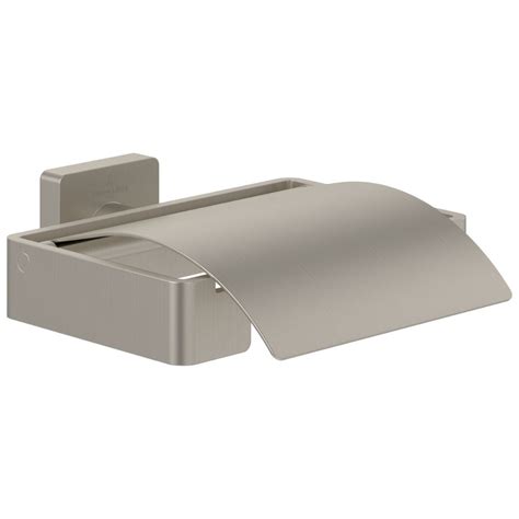 Villeroy Boch Elements Striking Toilet Roll Holder With Cover In